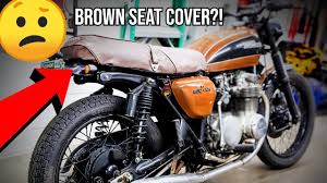 installing a brown seat on my café