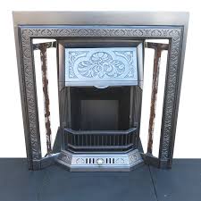 Stunning Fl Cast Iron Fireplace