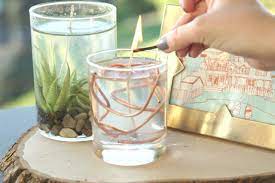 Candle gel small glass jars or tin containers pot + inner pot spoon scissors chopsticks candle wick glitters (optional) step one:boil some water in an old pot. Diy Gift Idea How To Make Gel Candles Hgtv