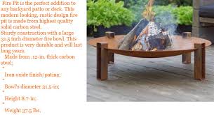 free standing outdoor metal fireplace