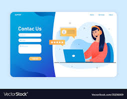landing page vector image
