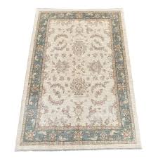 afghan ziegler hand knotted rug cream