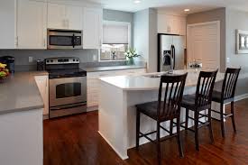 white cabinets with stainless, white