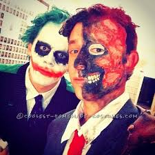 homemade joker and two face costums