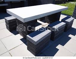 It is also not appropriate to be used for security reasons. Modern Trendy Design Garden Stone Furniture Modern Trendy Design Garden Furniture Seating Corner Made Of Stone And Black And Canstock