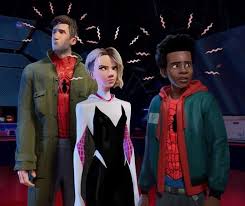 Add interesting content and earn coins. Spider Man Into The Spider Verse Peter Parker Gwen Stacey And Miles Morales Spiderman