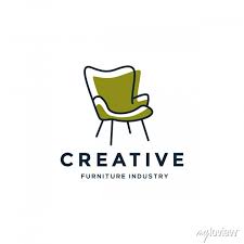 Abstract Furniture Logo Design Concept