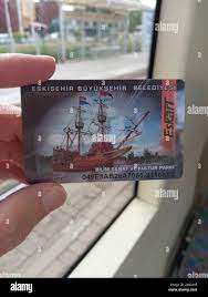 Eskişehir, Türkiye – June 25, 2022: Eskart transportation card is used for  city bus and tram travel in Eskişehir Stock Photo - Alamy