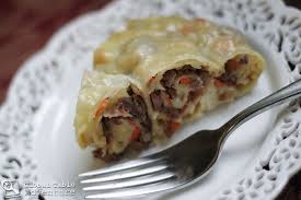 kyrgyz stuffed rolled pasta oromo