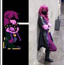 I'm pretty pleased with how my Susie cosplay turned out! : r/Deltarune