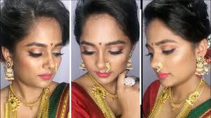 bridal makeup look for maharashtrian