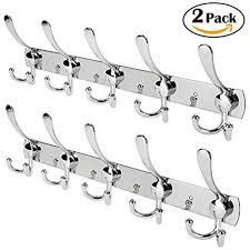 Wall hanging systems for your home's entryway need to be functional and flexible. Wall Mount Coat Hook 2 Pack 15 Hooks Stainless Steel Coat Hangers Rack Robe Hat Clothes Hook Wall Coat Rack Coat Rack Wall Coat Rack Hooks Hanger Rack