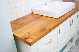 to build protect a wood vanity top