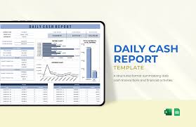 daily cash report template in excel