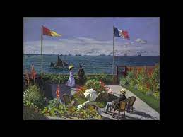 claude monet garden at sainte adresse