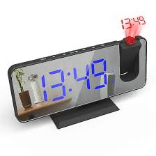 led digital alarm clock watch table