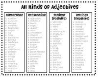 Adjectives Word Mat  Over     different adjectives  by mrichmond     Mrs  Wheeler s First Grade Tidbits   blogger