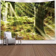 Forest Waterfall Tapestry Wall