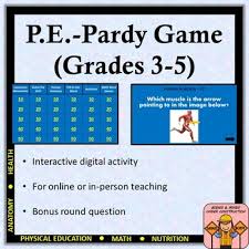 If you can answer 50 percent of these science trivia questions correctly, you may be a genius. P E Pardy Physical Education Health Trivia Game Grades 3 5 Tpt