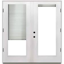 Hand Outswing Mini Blind Patio Door