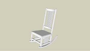 rocking chair sketchup drawing free