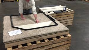 Our hearth pads are crafted from a variety of quality stone and ceramics — expertly finished for american panel's tile and stone hearth pads are handcrafted to provide the ideal foundation for your. 48 Corner Modular Hearth Pad Youtube