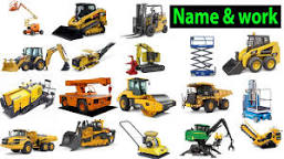 Image of Road construction equipment names and pictures