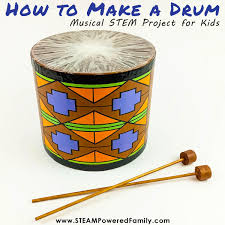 diy drum craft for kids al stem