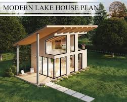Modern Lake House Plan Forest Cabin