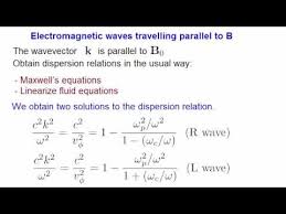 Electromagnetic Waves In A Plasma