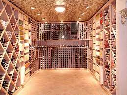 Wine Cellar With Copper Ceiling Wine