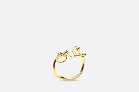 Oui Ring In 18k Yellow Gold And Diamond