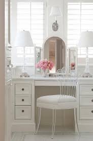dressing table with lucite vanity chair