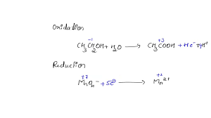 ethanol by the permanganate ion mno4
