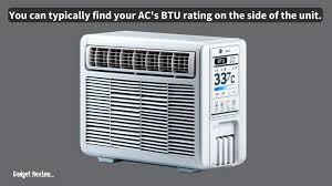 how to check btu on air conditioner
