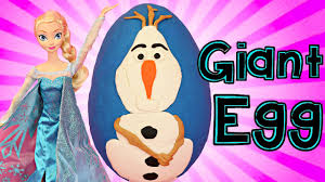 GIANT Frozen PLAY DOH Egg Disney Princess Frozen Toddler Elsa Anna.
