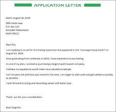 Berikut adalah contoh surat lamaran kerja (job application letter): Contoh Surat Lamaran Kerja Bahasa Inggris Cv Wawancara