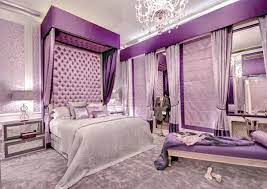 purple bedroom decor designs ideas