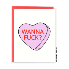 Naughty Valentine's Card Wanna Fuck Funny Valentine - Etsy