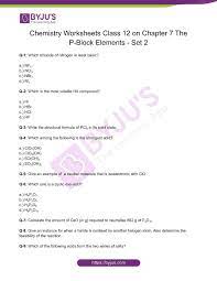 Chapter 7 The P Block Elements