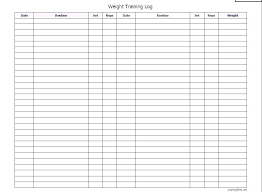 Exercise Sheet Template Tracker Excel Fitness Use
