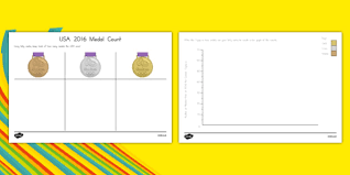 Usa 2016 Olympic Medal Count And Graph Worksheet Worksheet