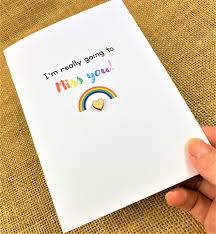 card rainbow print wooden