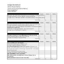 Non Profit Budget Template Excel And Annual Bud Nonprofit