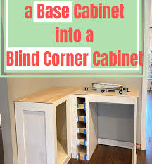 blind corner cabinet diy corner
