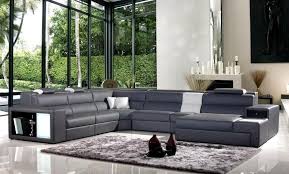 half leather sectional with chaise