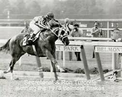 Details About 1973 Secretariat Winning The Belmont Stakes Close Up