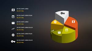 Free Powerpoint Templates With 3d Pie Chart Design Elements