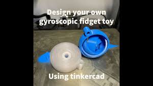 own gyroscopic fidget toy in tinkercad