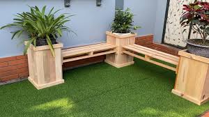 build a pallets wooden planter benches